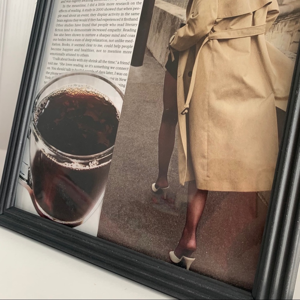 In Pursuit of Positivity Collage Minimal Aesthetic Coffee Chic Wall Art - Picture 3 of 12